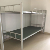 Lit superposé en acier robuste sur mesure avec barrière de sécurité, échelle robuste, lit double en métal durable pour dortoir scolaire, auberge de jeunesse, personnel
