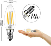 Ampoule à filament LED A60 12V 24V variable 4W 6W 8W ampoule 24volt e27 led