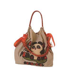 Bolsa de Mano Personalizada con Bordado de Logotipo, de Moda, de Alta Calidad, Gran Capacidad, Impermeable, de Nailon, con Estampados de Animales, con Cordón, Linda, con Diseño de Koala, para Fiestas - Product Image 1