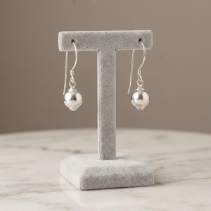 Stylish 925 Silver Fashion Hoop <b>Earrings</b> Plain Silver <b>Hook</b> Jewelry - Product Image 2