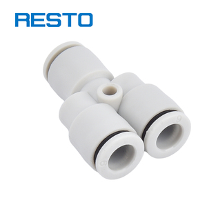 Соединительные фитинги для пневматических шлангов RESTO PY-C Mini: быстроразъемные, пластиковые, с фиксацией нажатием - Product Image 1
