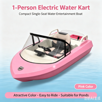 Bateau kart à propulsion jet pour deux passagers, coque en alliage aluminium-magnésium, vitesse max. 50 km/h, sport nautique viral, personnalisation OEM