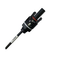 Cable para Terminal Negativo 12AWG Negro 90mm, Arnés de Cableado con Conector Solar para Sistema de Energía Solar