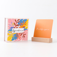 Cartes d'Affirmation Personnalisées Dorure à Chaud pour Boîte Cadeau Cartes Spirituelles