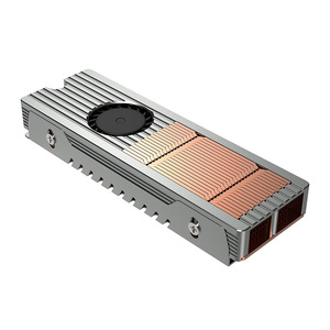 TEUCER NVMe <span class=keywords><strong>M</strong></span>.2 ソリッドステートドライブクーラー銅熱ヒートシンクアーマー LED 冷却ファンボールベアリングコンピュータケース - Product Image 5