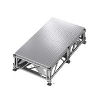 Scène de mariage portable de luxe 4x8, plateforme de scène en aluminium à vendre