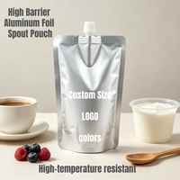 Bolsa Doypack Personalizada de Fábrica con Impresión por Huecograbado, Bolsa Doypack de Aluminio de Alta Barrera con Boquilla para Envasado de Líquidos