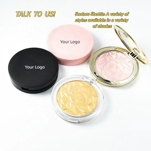 <span class=keywords><strong>Iluminador</strong></span> Facial Vegano en Polvo Compacto con Brillo, Marca OBM, Nueva Llegada, Empaque Dorado, Maquillaje <span class=keywords><strong>Iluminador</strong></span> Holográfico Profesional - Product Image 1