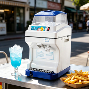 Machine à glace pilée commerciale entièrement automatique, machine à neige pilée, machine à slushies - Product Image 1