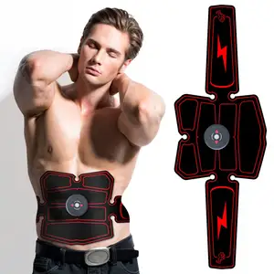 Rechargeable Smart Rainer Slimming EMS Electric Training Body Ultimate Abdominal Muscle Toner Belt ABS Stimulator for Abdomen