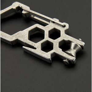 Ztc400 Aluminum Alloy <b>Carabiner</b> With Pulley Multi Functional Pocket Tool For Outdoor Use - Product Image 5