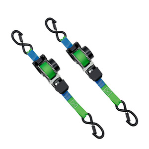 Correa de Amarre Retráctil de Poliéster de Alta Resistencia de 500 kg para Motocicleta, Cinta Catraca con Ganchos de Seguridad - Product Image 2