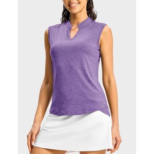 Camiseta de Polo sin Mangas para Mujer Rdruko, Cuello en V, Secado Rápido, Ligera, Absorbe la Humedad, Deportiva, Color Sólido - Product Image 2