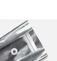Sachet en aluminium personnalisé à fond plat, debout, en papier kraft, avec fermeture éclair en plastique, sachet à café, sachet refermable avec valve, sans BPA