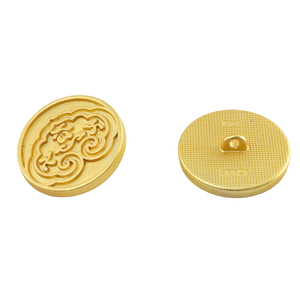 Boton De Métal Fantaisie Personnalisé Logo Doré Manteau Cuivre à Coudre Unique 12mm Boutons de Chemise à Tige Nuage - Product Image 2