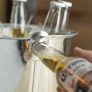 Hielera Metálica para Cerveza Carib de 5 Litros, Popular, y Tina Metálica de Alta Calidad para Bebidas en Fiestas, para Congelador, 6 Botellas - Product Image 3