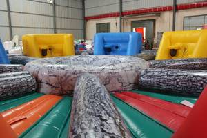 Parcours d'obstacles gonflable WINSUN Hippopotamus Snatching Ball - Matériel PVC certifié CE pour les enfants de 5 ans et plus - Product Image 4
