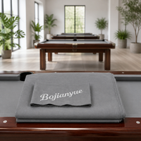 Tissu de remplacement pour billard de taille moyenne, 6 bandes de coussin pré-découpées, rail en acajou Diamond Sight