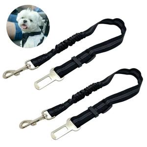 Anti-Choc Multifonctionnel Nylon Réfléchissant Réglable Bungee Laisse Élastique <span class=keywords><strong>Chien</strong></span> <span class=keywords><strong>Voiture</strong></span> Véhicule Ceinture de Sécurité Clip Noir avec Ceinture de Sécurité - Product Image 5