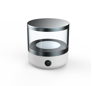 Nettoyeur OEM à ultrasons UV 45 kHz à haute fréquence vibratoire, impression et emballage de logos disponibles, corps cylindrique transparent - Product Image 2