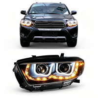 Pour Toyota Highlander Kluger XU40 2009-2011, ensemble de phares LED, yeux d'ange, double projecteur, clignotant séquentiel