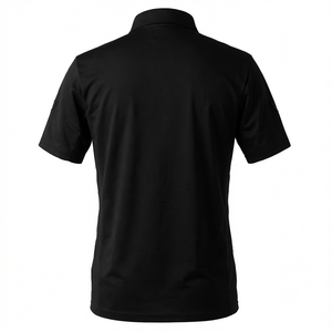 Camisa de Golf de Manga Corta para Hombre, Estilo Italiano de Lujo, 100% Algodón Tejido Piqué, con Bolsillo, Antiarrugas, Personalizable con Logotipo 3D de Silicona - Product Image 1