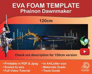 OEM Odm <span class=keywords><strong>Anime</strong></span> Hsr Phainon S Dawnmaker 120Cm Eva Foam Template - Product Image 1