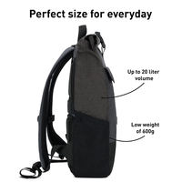 Sac à dos à enroulement personnalisé avec logo pour hommes et femmes, sac à dos urbain original, sac pour ordinateur portable