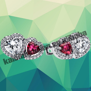 Ensemble de boucles d'oreilles et collier avec pendentif double cœur plaqué or et zircon, bijoux tendance pour femmes, cadeau d'anniversaire - Product Image 2