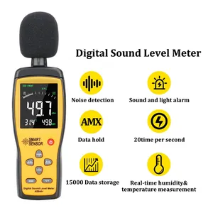 Hedao as844 + Máy đo mức âm thanh kỹ thuật số chuyên nghiệp Decibel 30 130dB công cụ chẩn đoán giám sát Máy phân tích tiếng ồn - Product Image 2