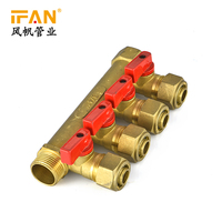 Runmeifan — collecteur de chauffage au sol, 2-6 voies, Valve de réception d'eau Pex, tubulure d'eau