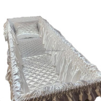 Ensemble de tapisserie de cercueil sur mesure, textiles funéraires, doublure matelassée de luxe avec oreiller, doublure intérieure de cercueil européen, fournitures pour la maison