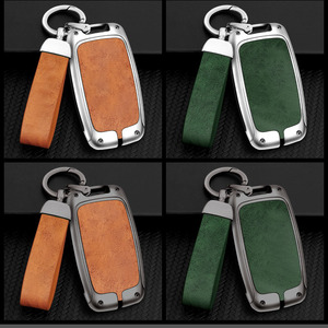 Custodia per chiave con Logo per Auto in pelle in lega di zinco per Land Rover Range Rover Sport Evoque <span class=keywords><strong>Freelander</strong></span> Key Protector Fob <span class=keywords><strong>accessori</strong></span> Auto - Product Image 2