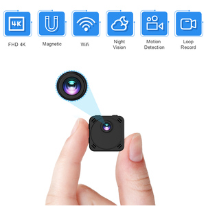 Mini caméra réseau sans fil, caméra de vision nocturne haute définition 4K alimentée <span class=keywords><strong>par</strong></span> batterie, caméra de surveillance à distance <span class=keywords><strong>par</strong></span> téléphone portable - Product Image 2
