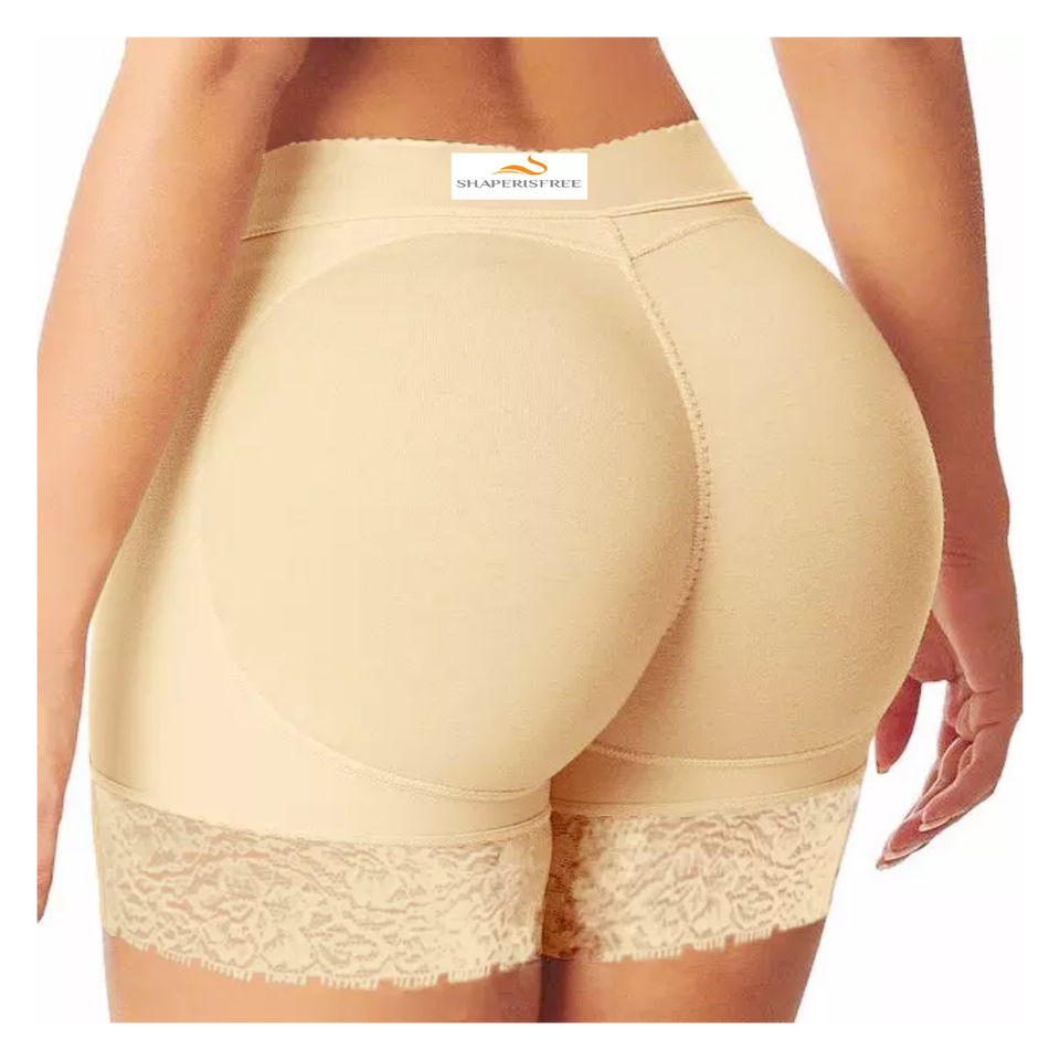 High-Waist Lace Brief (A199): side profile showing zones and edge stability