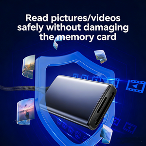 Lector <span class=keywords><strong>de</strong></span> tarjetas tipo C3.0 con ranuras duales SD/TF, aleación <span class=keywords><strong>de</strong></span> aluminio, chip estable y fusible incorporado seguro, compatible con dispositivos móviles y portátiles - Product Image 4