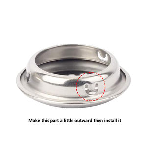 Ventilaciones de aire de 53mm, ventilación Circular de sofito, rejilla de ventilación redonda de acero inoxidable para cocina, baño, armario, armario - Product Image 5