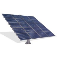 Sistem Pelacak Surya Dua Sumbu Jimi-Tech GPSST-D2 12kw Berkualitas Terbaik, Tahan Angin Hingga 27m/s