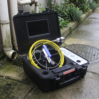 Caméra de contrôle vidéo portable modulaire flexible rotative à 360° étanche IP68 avec tige de poussée pour tuyaux, câble de 20-120 m pour usage commercial et résidentiel