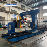 Nueva Estación de Trabajo Robótica de Soldadura Automática Zhouxiang H Beam con Riel de 12m para Soldadura de Estructuras de Acero