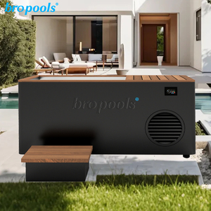 Bropool hiện đại thép không gỉ ngoài trời lạnh Plunge bồn tắm 1HP Máy làm lạnh cho Ice Bath phục hồi cho nhà phòng tập thể dục Wellness biệt thự khách sạn - Product Image 2