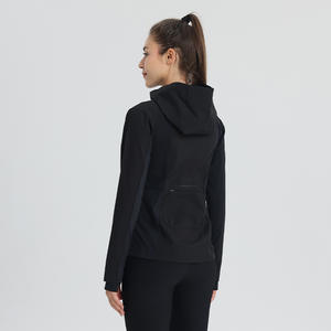 レディースジップアップパーカー 快適なコットンセーター アウトドアアクティブ向け 通気性デザイン - Product Image 4