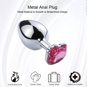 Plug Anale in Metallo Carino, Giocattoli Erotici per <span class=keywords><strong>Sesso</strong></span> Anale per Donne e Uomini, Giochi Sessuali, Butt Plug per Coppie, Prodotti per Adulti - Product Image 4