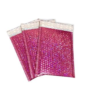 Sobre de burbujas ecológico Sobre de envío con logotipo personalizado 6*10 Bolsa de correo Sobre de envío acolchado rojo brillante - Product Image 6