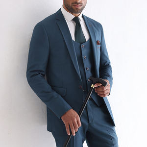 Ensemble pantalon et veste pour homme, respirant et léger, idéal pour les mariages, 100% coton, best-seller - Product Image 3