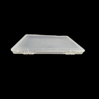 Organizador de archivos transparente, carpeta de papel A4, caja de llenado de plástico, suministros escolares