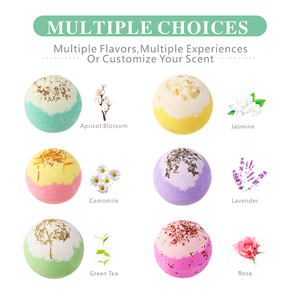 Bombas de Baño Perfumadas Premium de Marca Privada Efervescentes para Spa Relajación Hidratante Vegano Libre de Crueldad Set Colorido de Cuidado Personal - Product Image 4