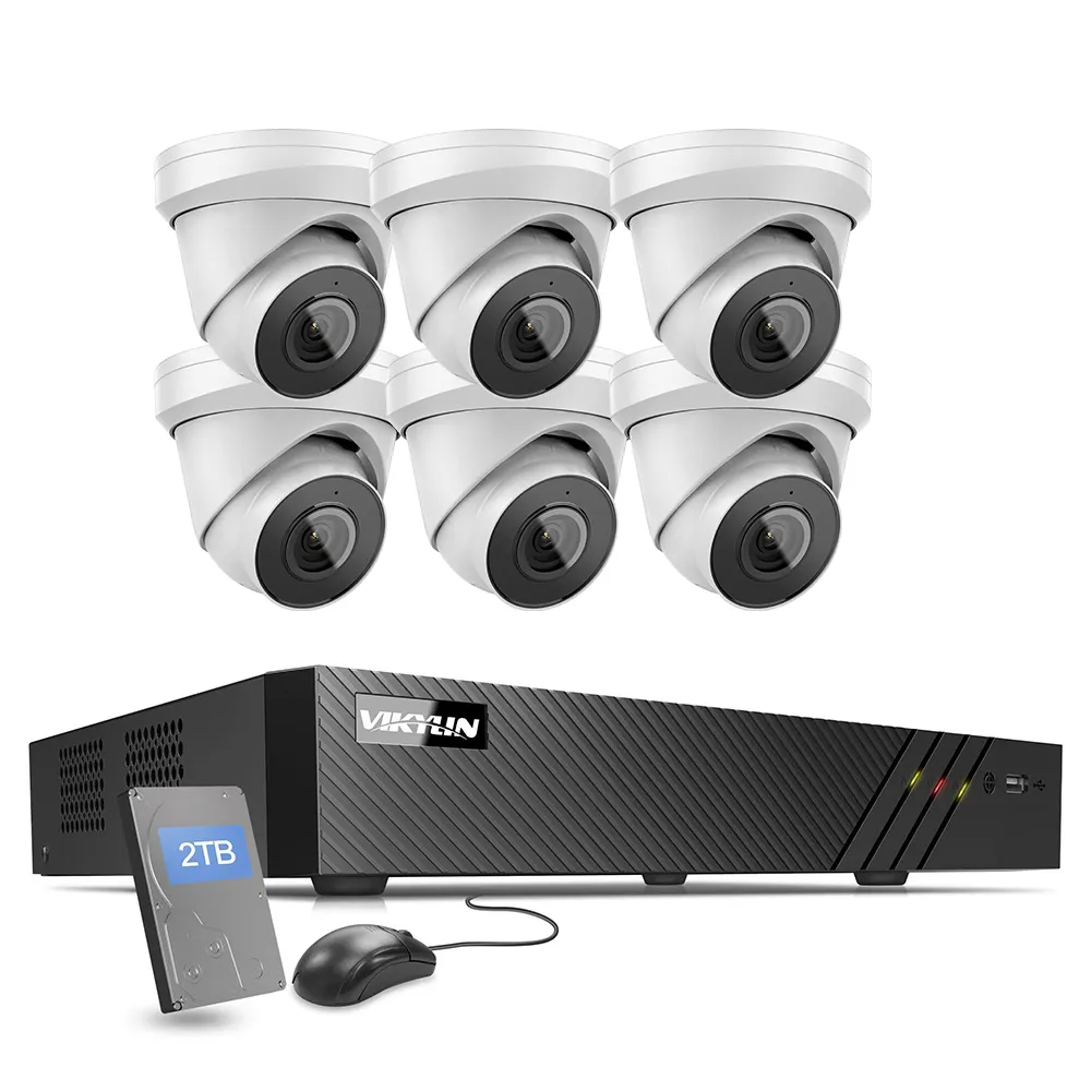 8CH 8MP 4k POE Hd NVR Kit IP Security Camera System Audio CCTV Security Video Surveillance System