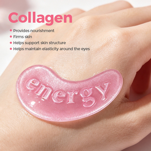 Masque pour les yeux en cristal rose Gmpc Factory, <span class=keywords><strong>anti</strong></span>-poches, <span class=keywords><strong>anti</strong></span>-<span class=keywords><strong>cernes</strong></span>, patchs hydrogel au collagène - Product Image 4