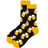 Chaussettes mi-hautes en coton unisexe fantaisie pour homme, motifs vélo, bibliothèque et lumières féériques, collection automne – Nouveauté en promotion